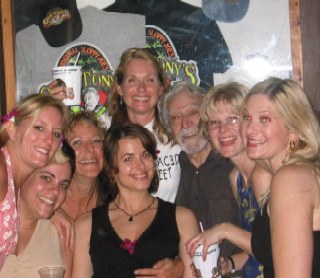 Party girls with Cap't Tony in Key West - after cousin Chris's wedding.  I hope I can remain as spunky, and lucky, as Cap't Tony here.